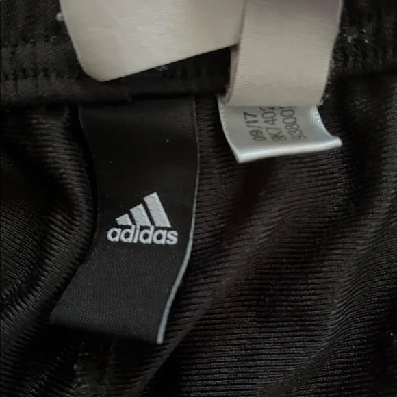 adidas Black track pants with White Stripes - Picture 2 of 4